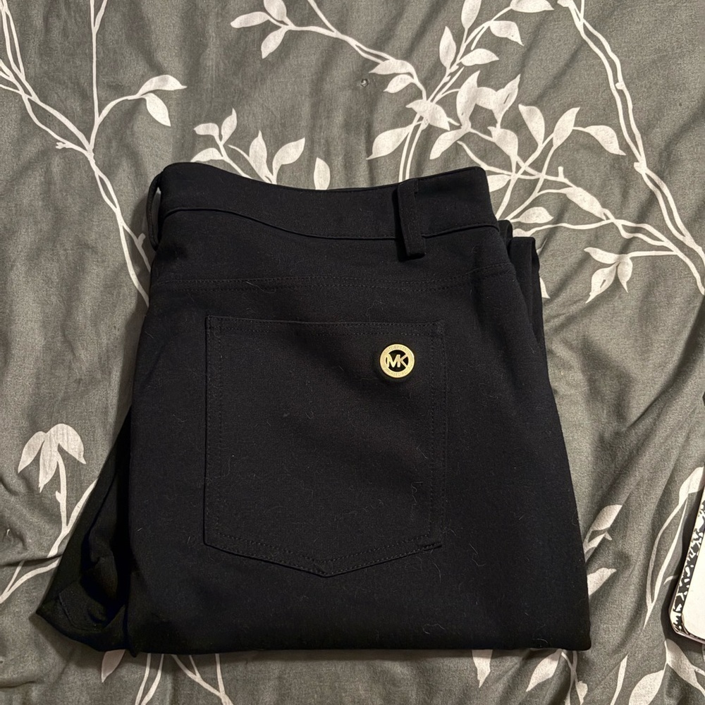 Michael Kors Black Straight Leg Pants - Picture 6 of 6